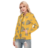 Diamonds Meow Long Zip Hoodie