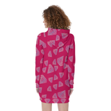 Diamonds Meow Hoodie Dress