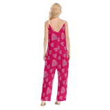 Diamonds Meow Loose Cami Jumpsuit