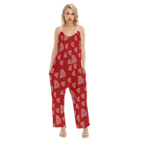 Diamonds Meow Loose Cami Jumpsuit