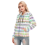 Many Faces Long Zip Hoodie