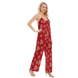 Diamonds Meow Loose Cami Jumpsuit