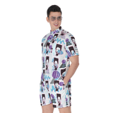 Hitop Squiggle Girl Short Jumpsuit