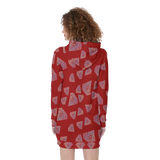 Diamonds Meow Hoodie Dress