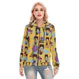 Hitop Squiggle Girl Long Zip Hoodie