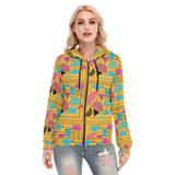 Slices Long Zip Hoodie