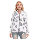 Diamonds Meow Long Zip Hoodie