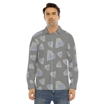 Diamonds Meow Long Sleeve Shirt (Shadow)
