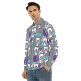 Hitop Squiggle Girl Long Sleeve Shirt(Shadow)