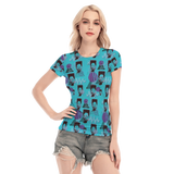 Hitop Squiggle Girl Short Sheerly Tee (Neon)