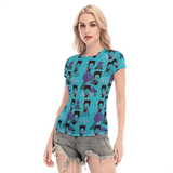 Hitop Squiggle Girl Short Sheerly Tee (Neon)