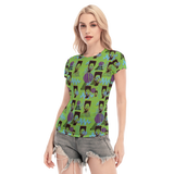 Hitop Squiggle Girl Short Sheerly Tee (Neon)