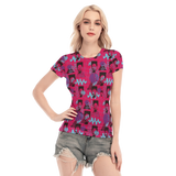 Hitop Squiggle Girl Short Sheerly Tee (Neon)