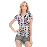 Hitop Squiggle Girl Short Sheerly Tee (Neon)