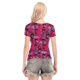 Hitop Squiggle Girl Short Sheerly Tee (Neon)