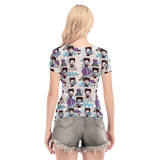 Hitop Squiggle Girl Short Sheerly Tee (Neon)