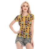 Hitop Squiggle Girl Short Sheerly Tee (Neon)