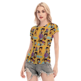 Hitop Squiggle Girl Short Sheerly Tee (Neon)