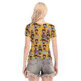 Hitop Squiggle Girl Short Sheerly Tee (Neon)