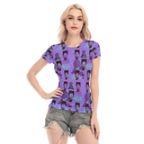 Hitop Squiggle Girl Short Sheerly Tee (Neon)