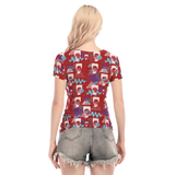 Hitop Squiggle Girl Short Sheerly Tee (Shadow)
