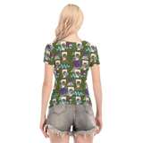 Hitop Squiggle Girl Short Sheerly Tee (Shadow)