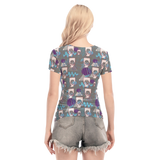 Hitop Squiggle Girl Short Sheerly Tee (Shadow)