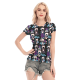 Hitop Squiggle Girl Short Sheerly Tee (Shadow)
