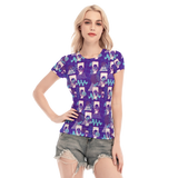 Hitop Squiggle Girl Short Sheerly Tee (Shadow)