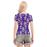 Hitop Squiggle Girl Short Sheerly Tee (Shadow)