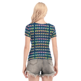 Many Faces Short Sheerly Tee (Shadow)