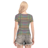Many Faces Short Sheerly Tee (Shadow)