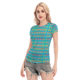 Many Faces Short Sheerly Tee (Neon)