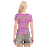 Many Faces Short Sheerly Tee (Neon)