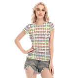 Many Faces Short Sheerly Tee (Neon)