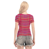 Many Faces Short Sheerly Tee (Neon)
