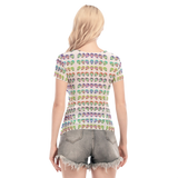 Many Faces Short Sheerly Tee (Neon)
