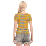 Many Faces Short Sheerly Tee (Neon)