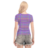 Many Faces Short Sheerly Tee (Neon)