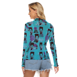 Hitop Squiggle Girl Long Sheerly Tee (Neon)