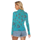 Diamonds Meow Long Sheerly Tee (Neon)