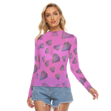 Diamonds Meow Long Sheerly Tee (Neon)