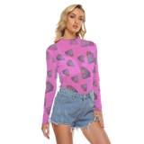 Diamonds Meow Long Sheerly Tee (Neon)