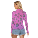 Diamonds Meow Long Sheerly Tee (Neon)