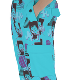 Hitop Squiggle Girl Car-Go Go Pant (Neon)