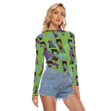 Hitop Squiggle Girl Long Sheerly Tee (Neon)
