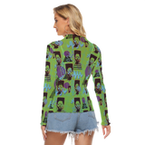 Hitop Squiggle Girl Long Sheerly Tee (Neon)