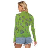 Diamonds Meow Long Sheerly Tee (Neon)