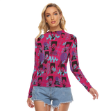 Hitop Squiggle Girl Long Sheerly Tee (Neon)