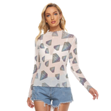 Diamonds Meow Long Sheerly Tee (Neon)